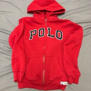 Ralph Lauren POLO Zip-Up Hoodie Boys Large 14-16yr